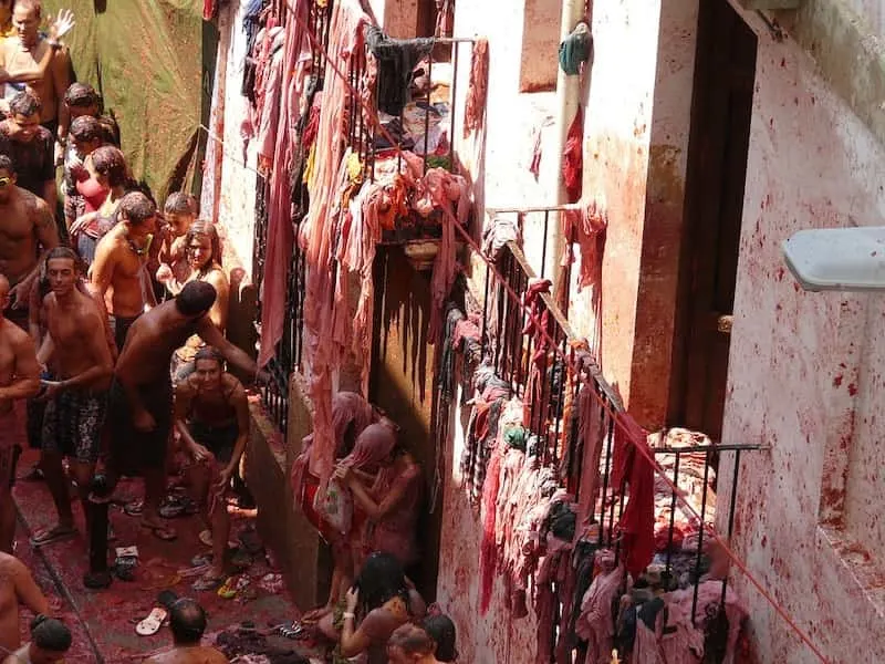Attending Tomatina festival is one of the best experiences in Spain