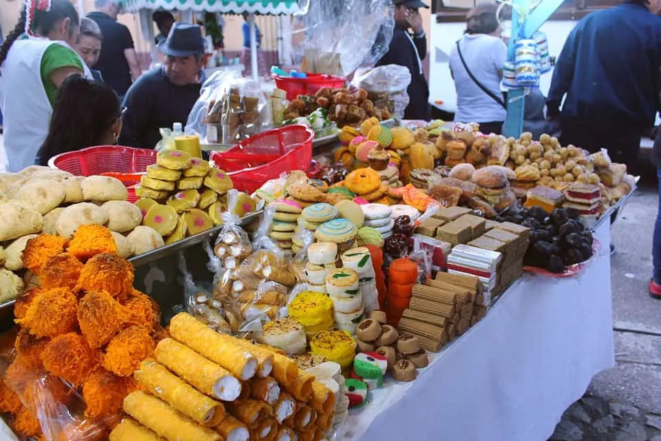 San Cristobal food market in Mexico 