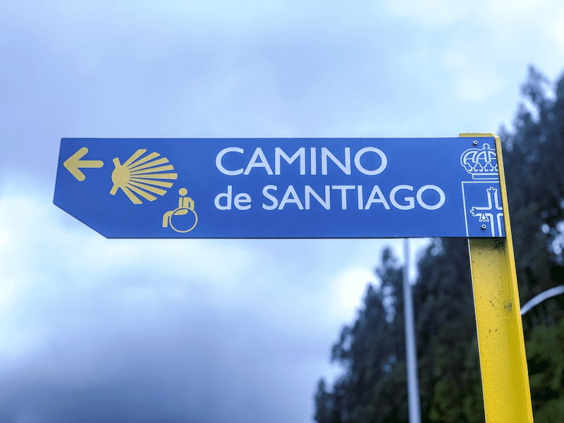 Camino del Norte sign 