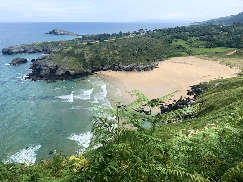 Cantabrian coast alon the Camino del Norte Spain 