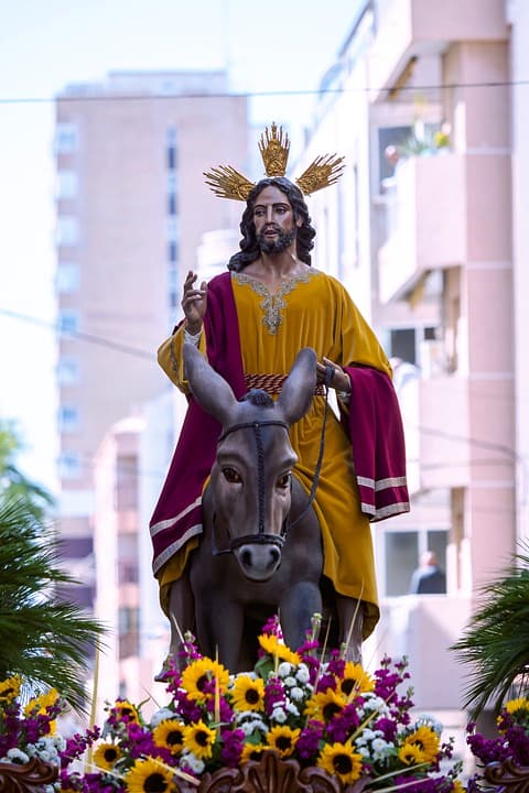 Celebration of Palm Sunday in Spain 