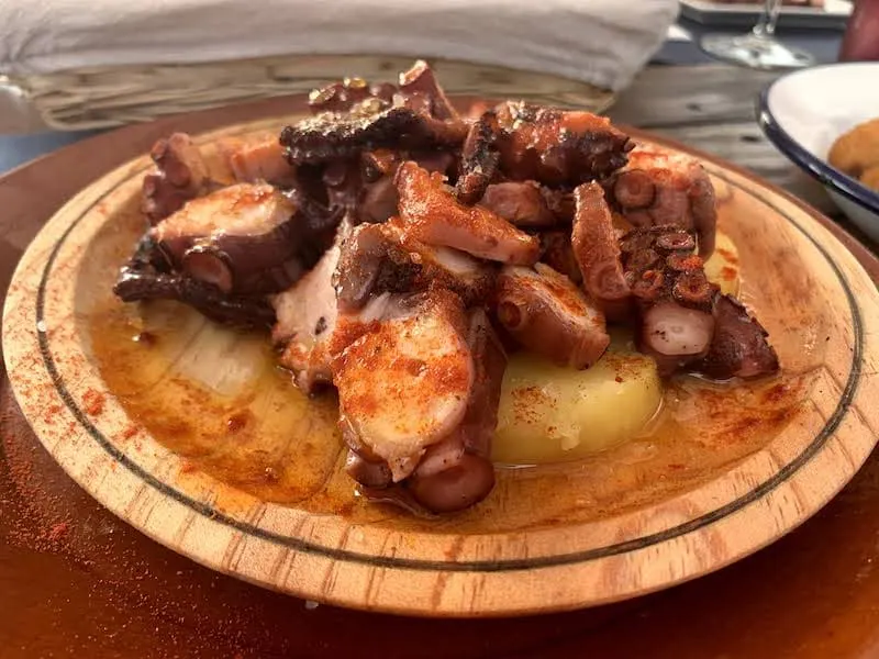 Pulpo a la Gallega is one of the most famous tapas in Spain 