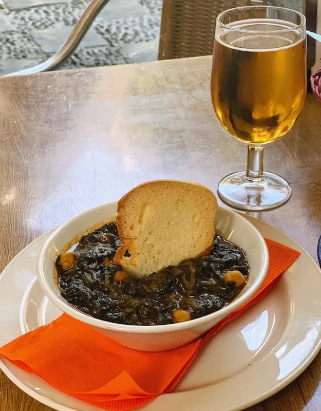 Spanish Tapas Food: 35 Best Spanish Tapas in Spain 23 Espinacas con garbanzos is one of the most common Spanish tapas in Spain