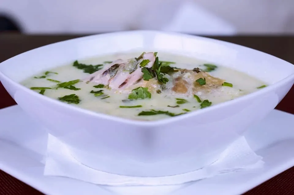 Caldo verde soup is the Mediterranean food from Portugal 