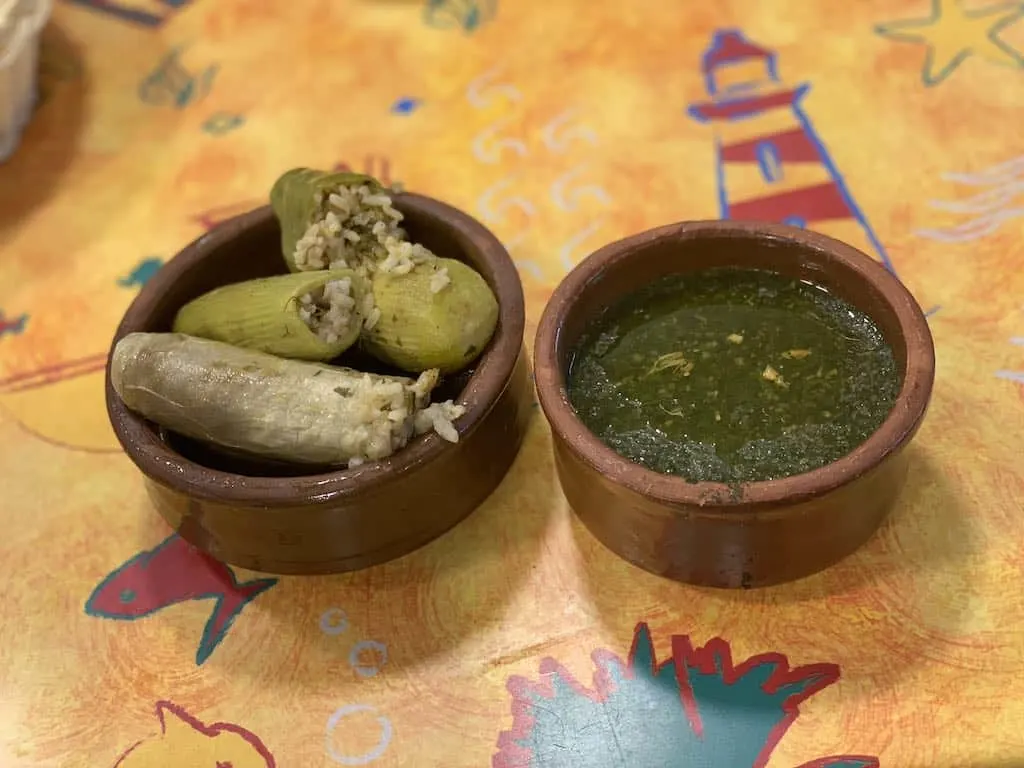 The Mediterranean food: The 30 Best Mediterranean dishes 17 molokhia soup and mahshy are the mediterranean food from Egypt