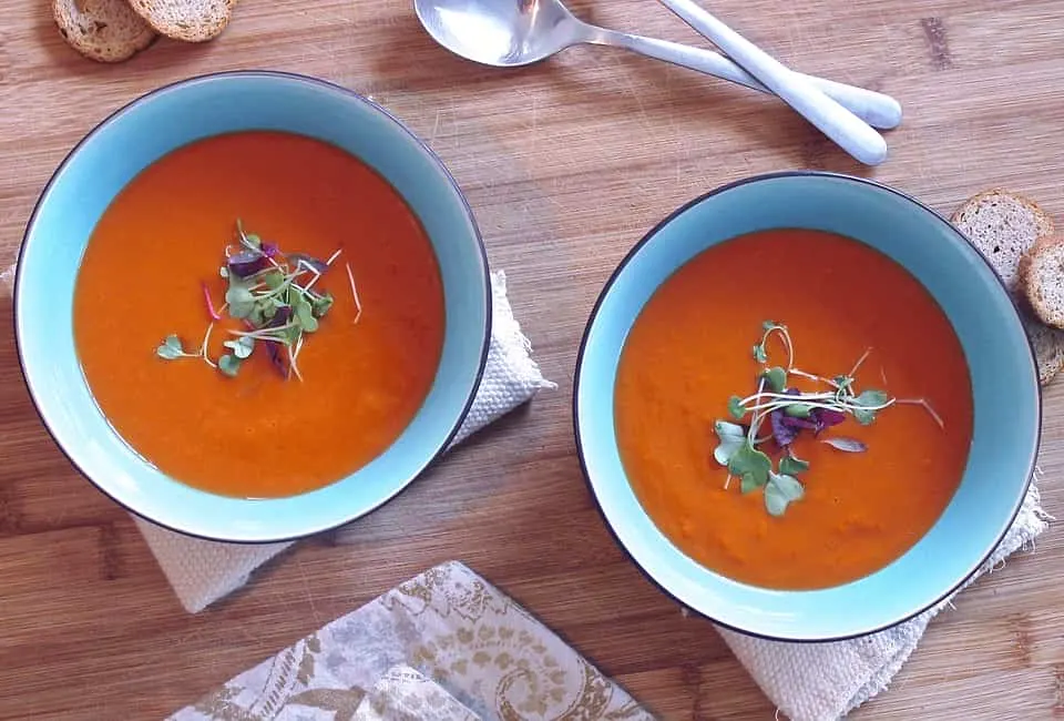 gazpacho soup is the mediterranean food from spain