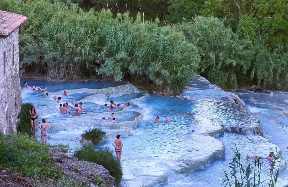 Saturnia thermal baths are a must-see if planning to travel to Tuscany Italy 