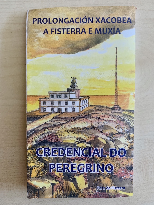 Camino de santiago a fisterra credential