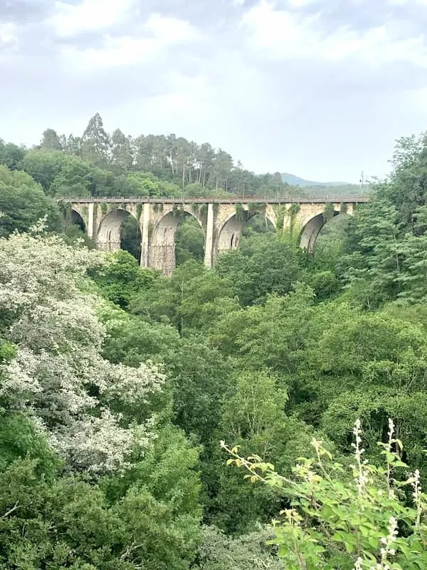 Beautiful Camino Sanabres Camino de Santiago (2023) 24 Ponte Taboada bridge is on the Camino Sanabres