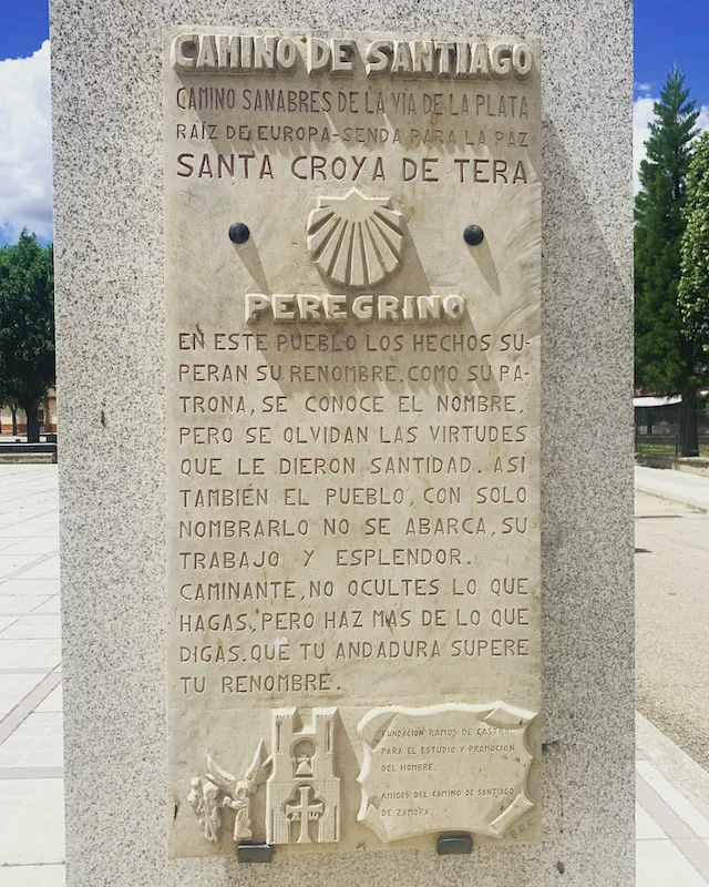 Camino de Santiago: Via de la Plata Guide 19 La via de la plata way marker
