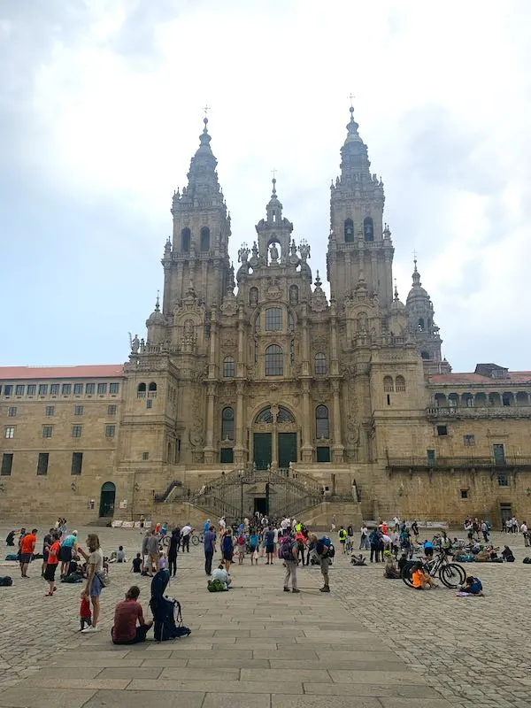 Plaza del Obradoiro is the starting point of Camino de Santiago a Finisterre