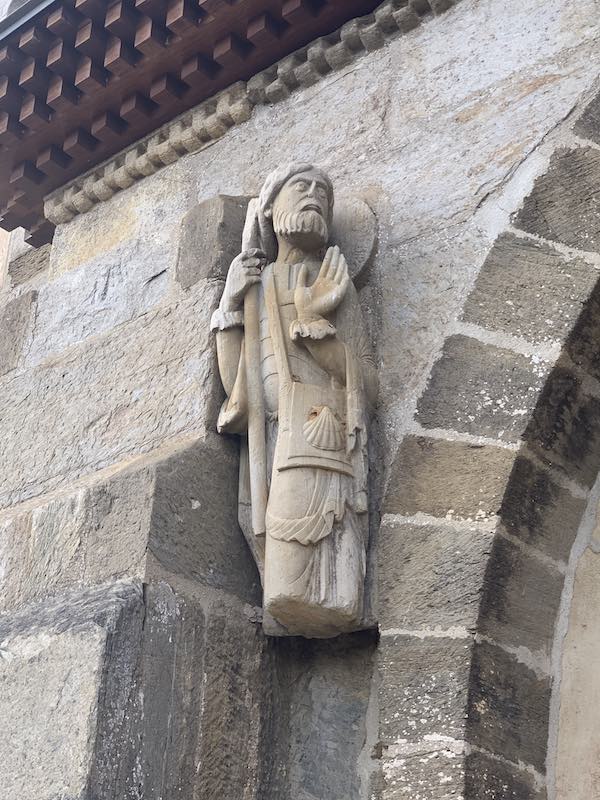 The statue of St James Apostole is a must-seee on the Camino Sanabres