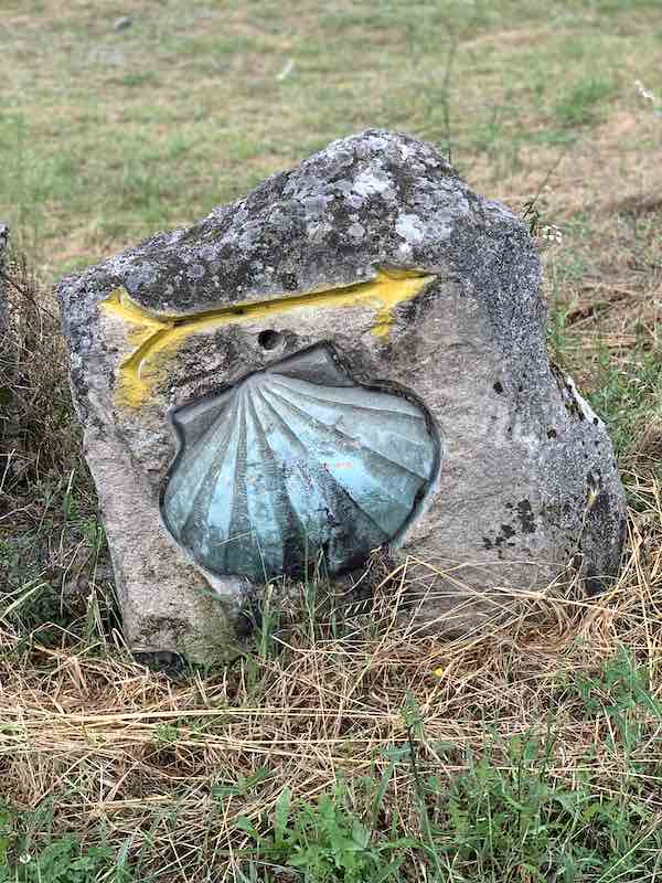 Via de la Plata way marker of Camino de Santiago 