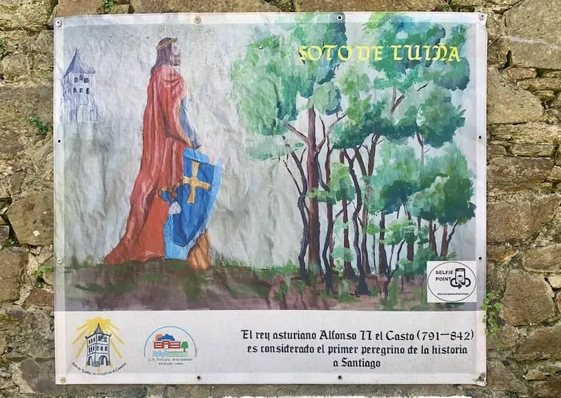 King Alfonso II of Asturias was the first pilgram of Camino de Santiago