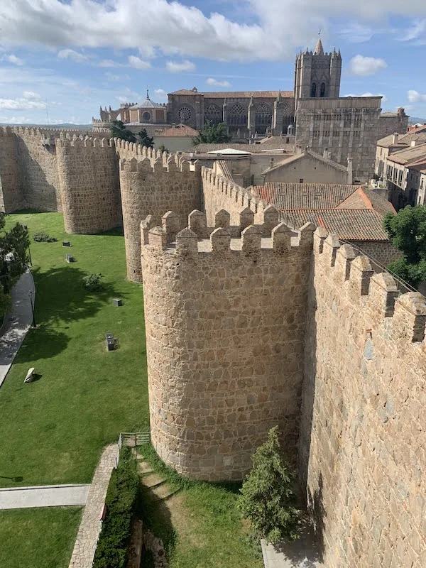The Old City Walls of Avila Spain