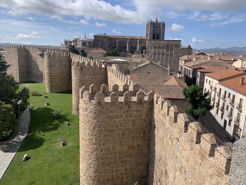 Walking the walls of Avila is one of the best things to do in Avila Spain