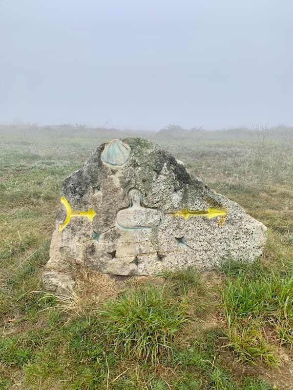 Camino symbols on Camino Sanabres