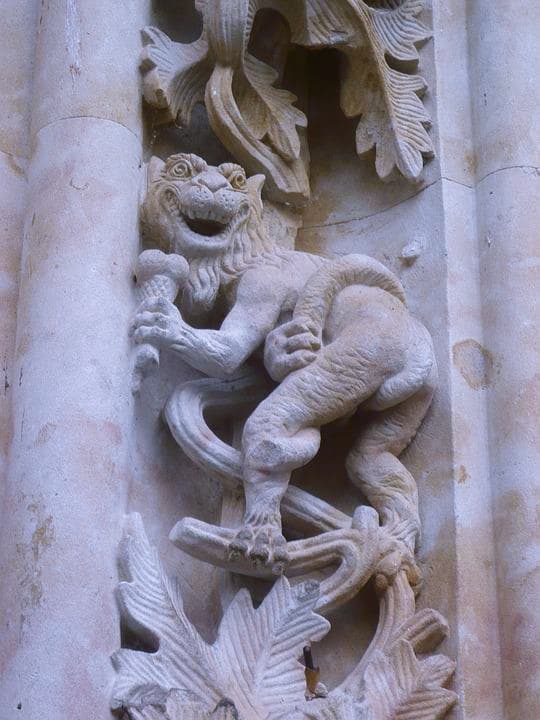 Salamanca Spain Dragon with an ice cream