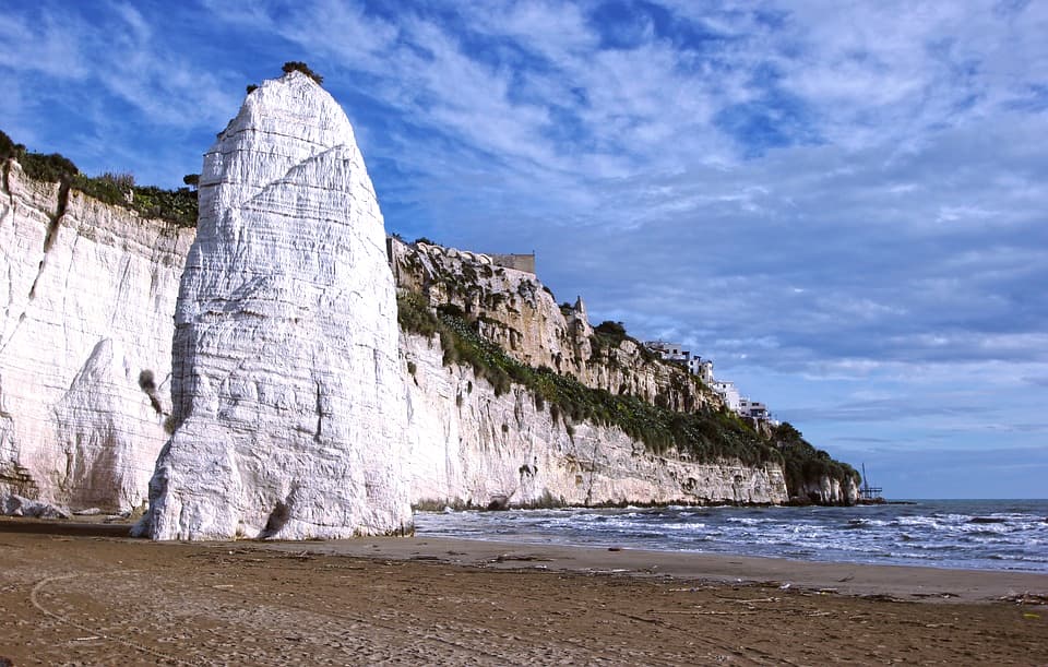 Pizzomunno in Vieste is a must-see on a Puglai road trip 