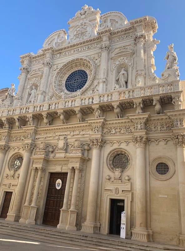 Basilica di Santa Croce in lecce is a must-see on a Puglia road trip 