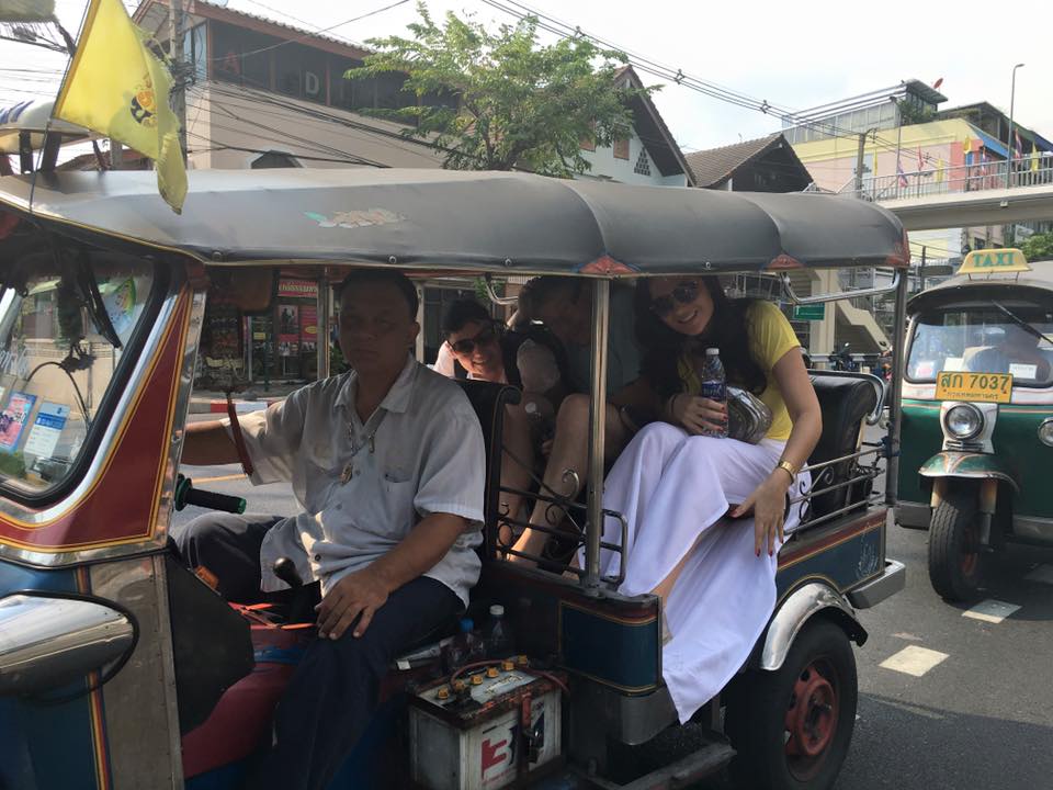 Drving in a tuk tuk in Bangkok is among the best things to do in Bangkok Thaialnd