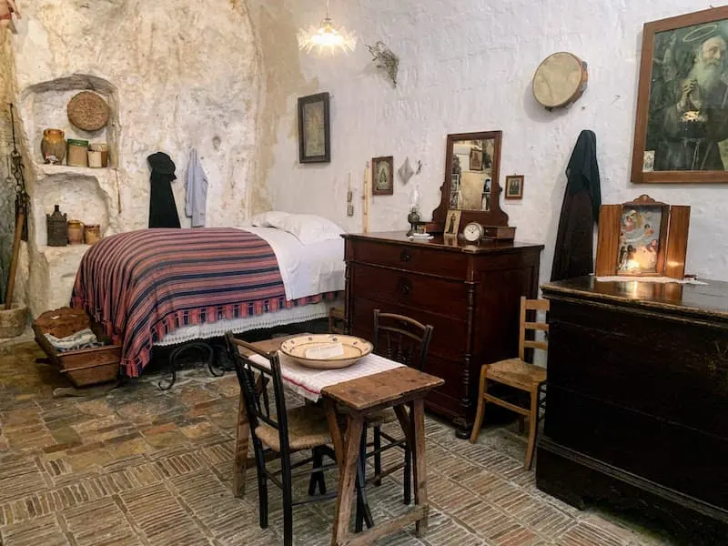 Visiting the Casa Grotta di Vico Solitario is amomng the best things to do in Matera Italy