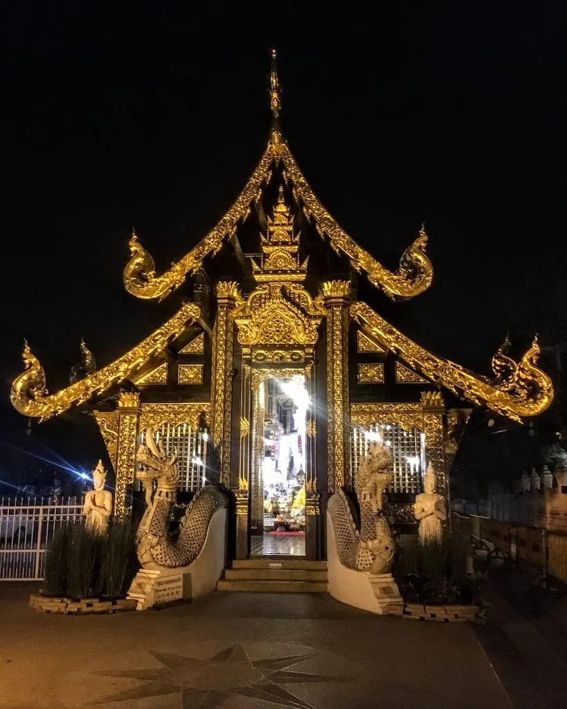 Visiting Wat Inthakhin Sadue Muang is among the best things to do in Chiang Mai Thailand
