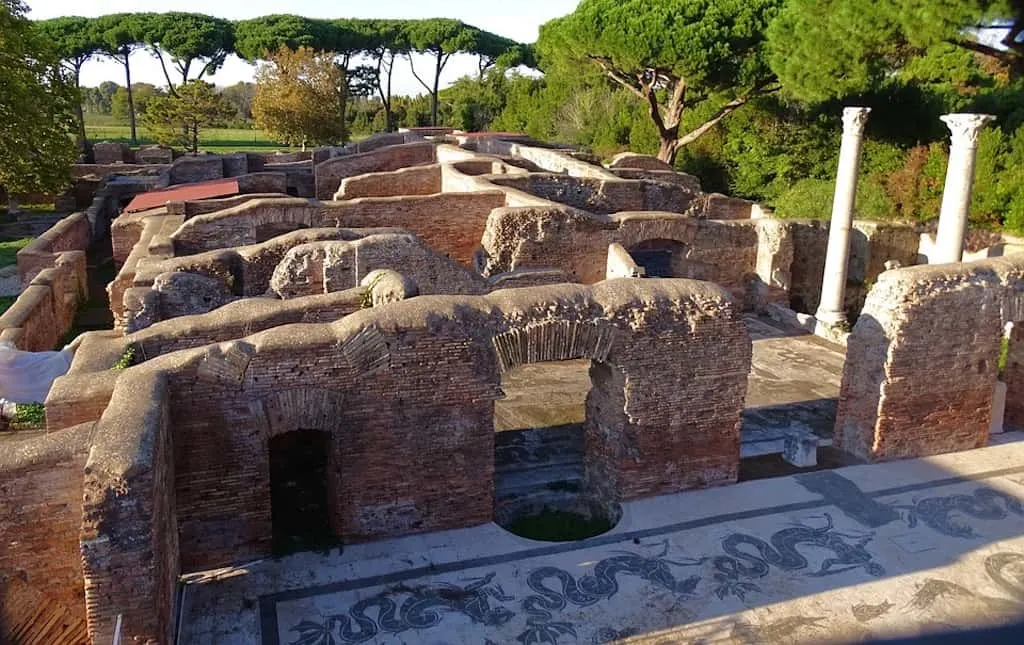 Ostia Antica is among the best day trips from Rome Italy 