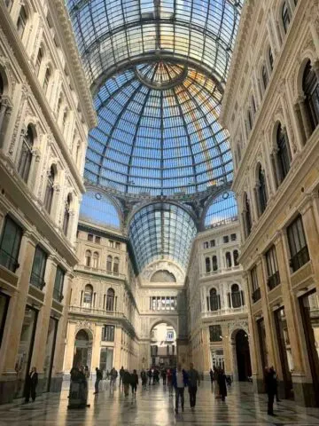 Visiting Galleria Umberto I in Naples is one of the best things to fo in Naples Italy
