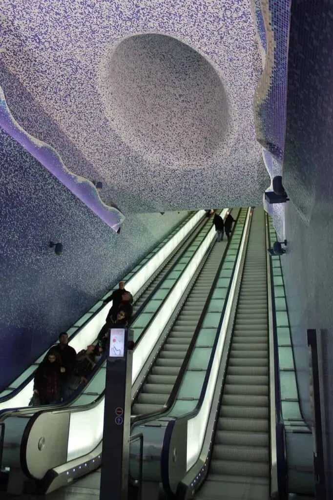 Seeing Toledo Art Metro Station is among the best things to do in Naples Italy 