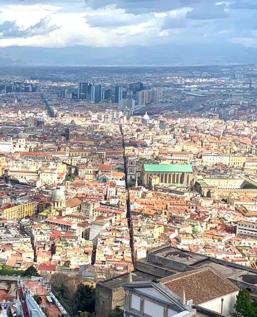 Strolling the famous Spaccanapoli street is among the best things to do in Naples Italy