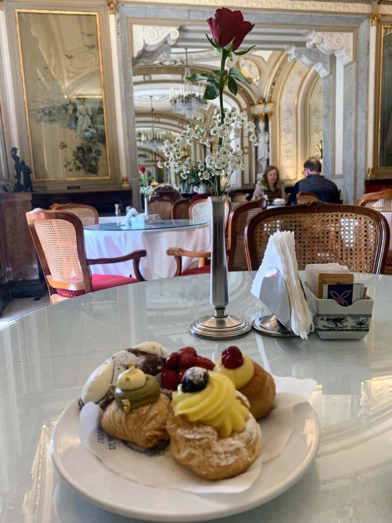 Having pastries in the Gran Caffè Gambrinus needs to be on any one day in Naples itinerary 