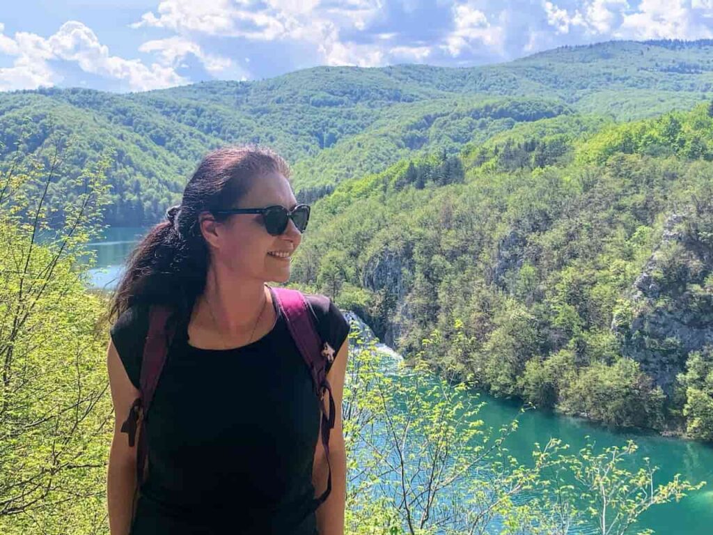 Milijana Gabrić in Plitvice Lakes National Park in Croatia 