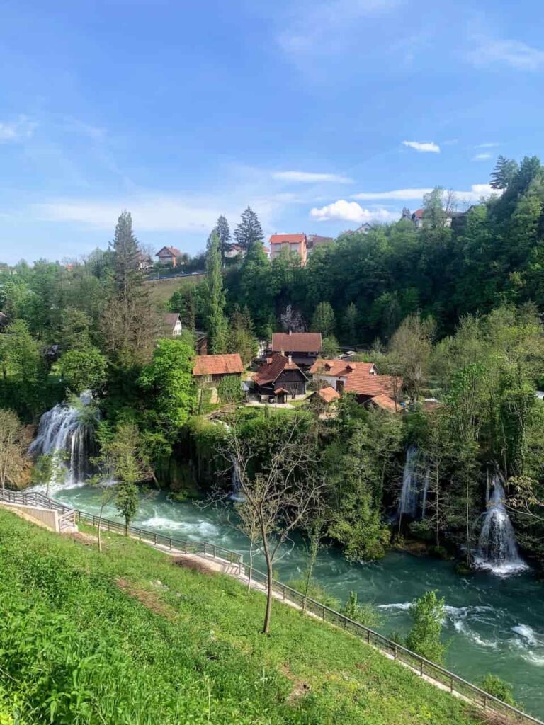 Rastoke village near Plitvice Lakes National Park in Croatia 