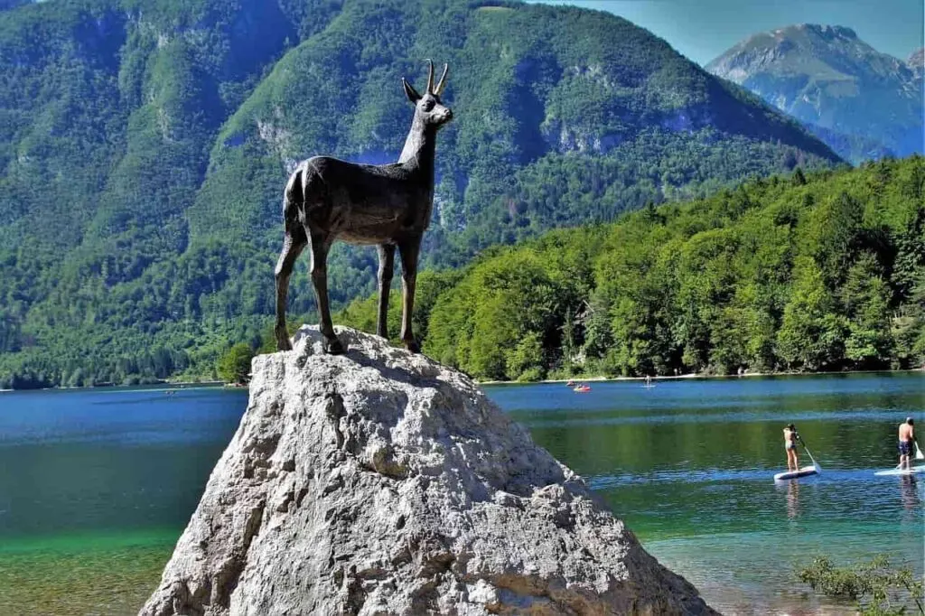 Visiting Bohinj Lake in Slovenia is among the best day trips from Zagreb Croatia 