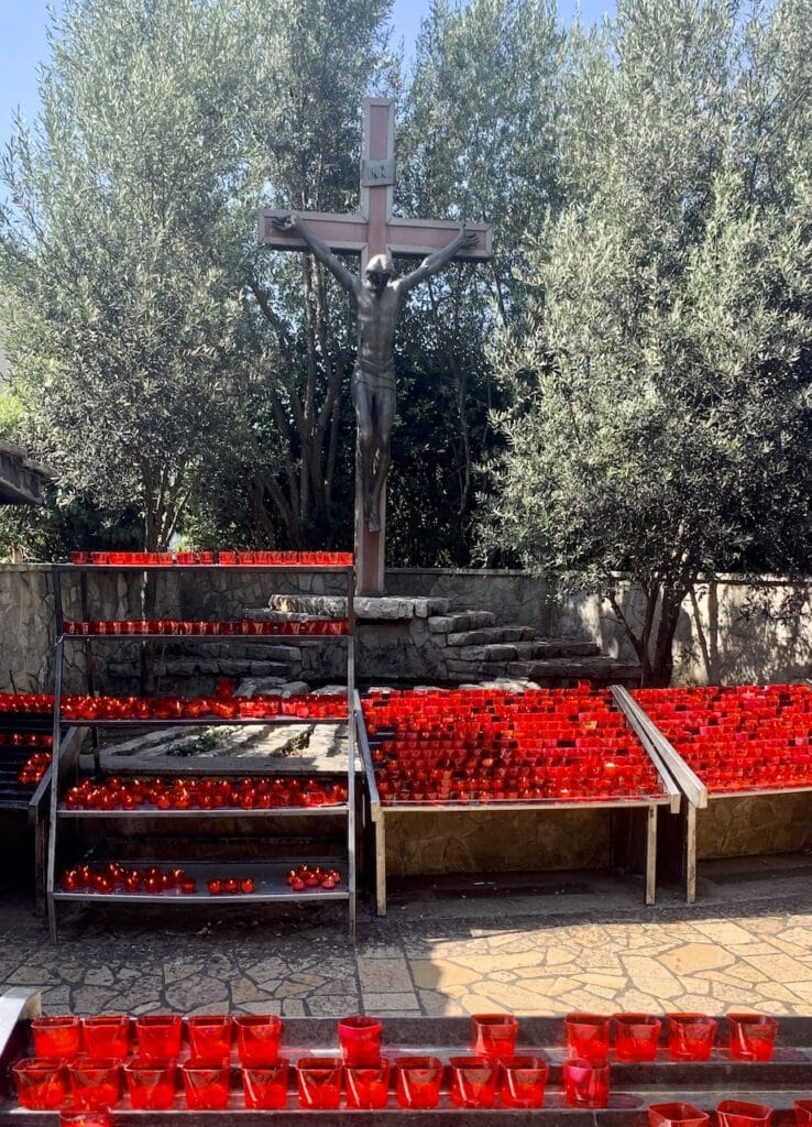 Candle park in Medjugorje in Bosnia and Herzegovina 