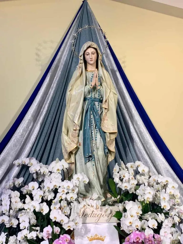The statue of Our Lady of Medjugorje in Bosnia and Herzegovina