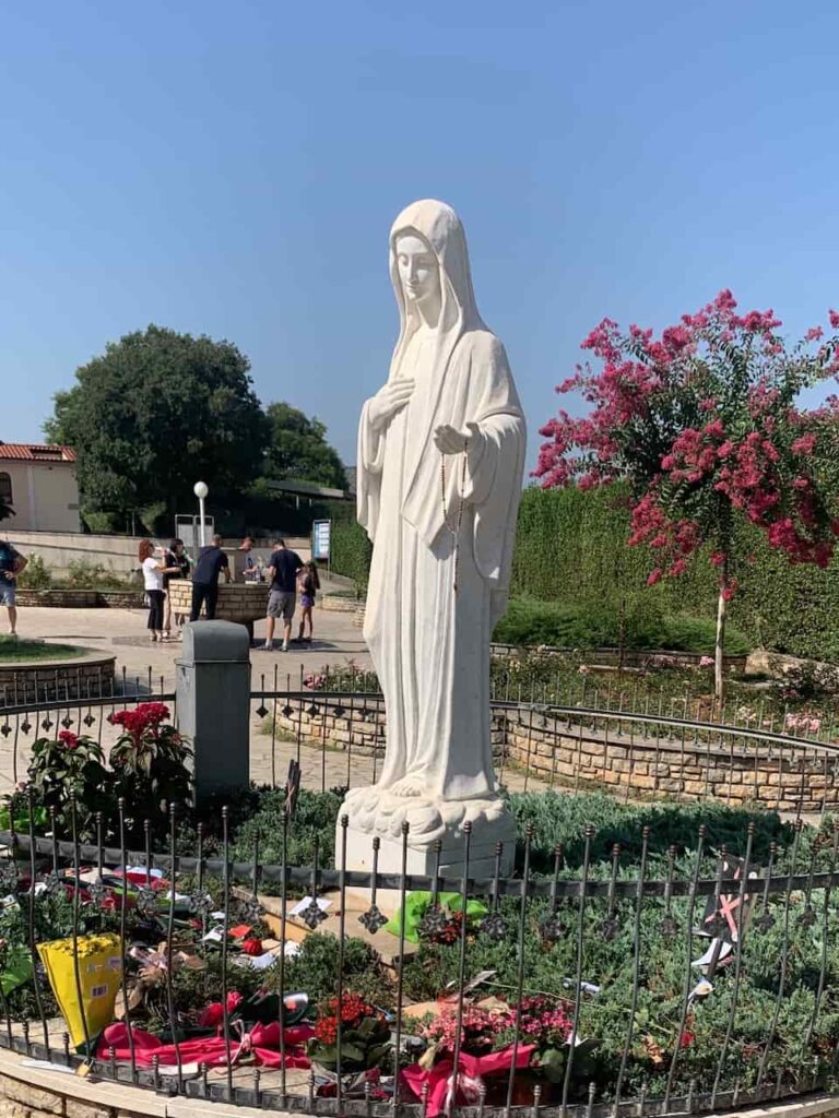 The statue of Our Lady of Medjugorje in Bosnia and Herzegovina 