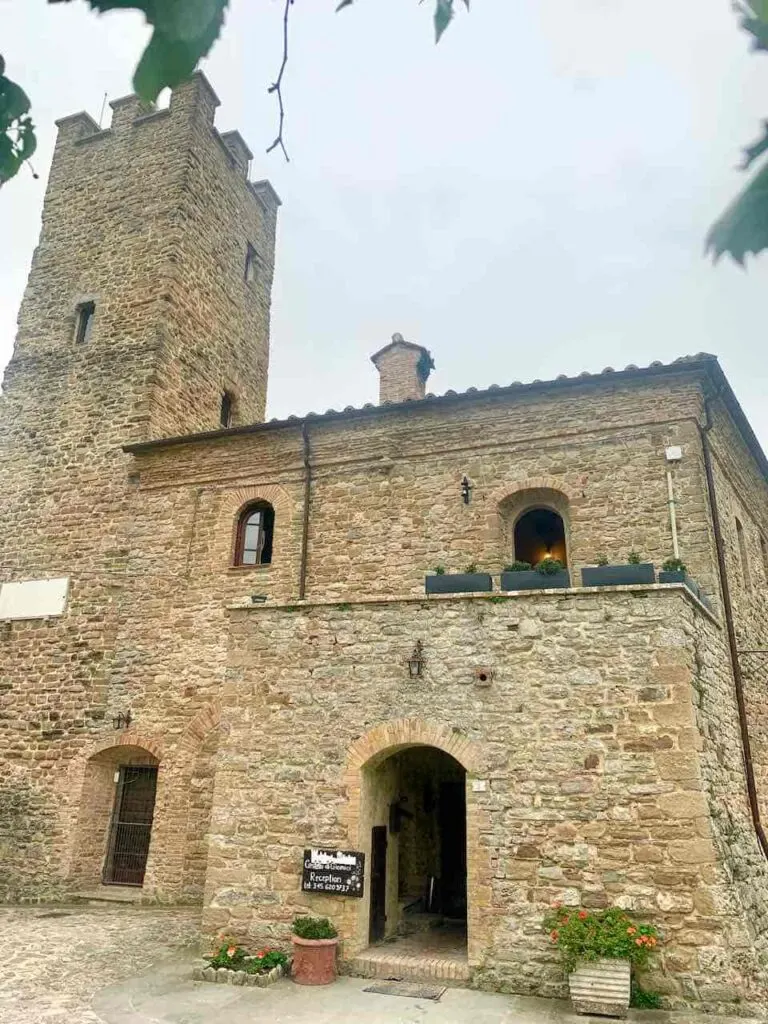 Sleeping in a medieval castle in Umbria is one of the best things to do in Umbria Italy