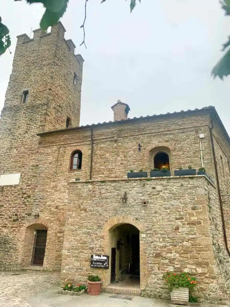 Sleeping in a medieval castle in Umbria is one of the best things to do in Umbria Italy