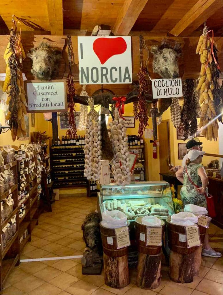 Tasting the famous cured meats of Umbria is one of the best things to do in Umbria Italy