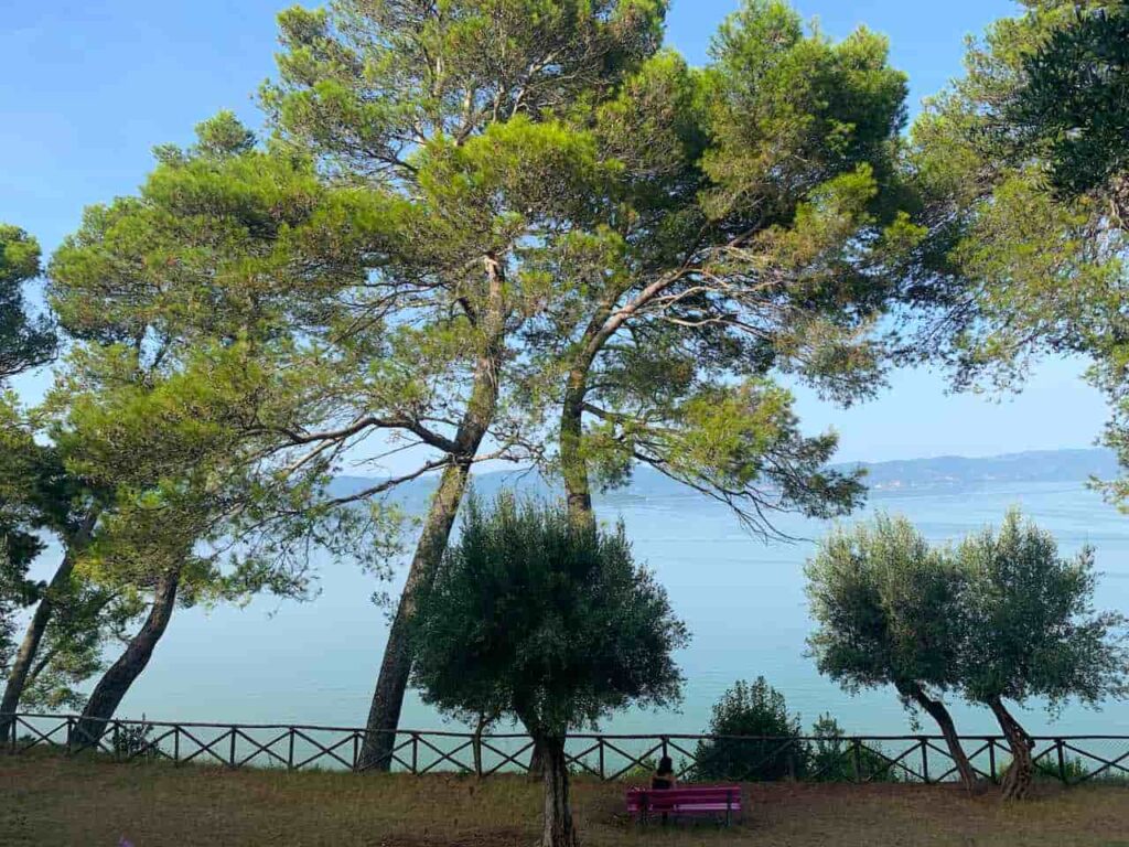 Lake Trasimeno in Umbria in Italy 