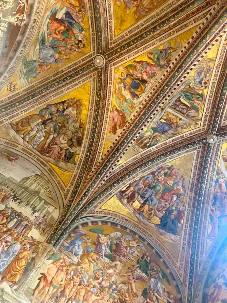 seeing the frescoes of the chapel of st britius in orvieto is among the best things to do in Umbria Italy 