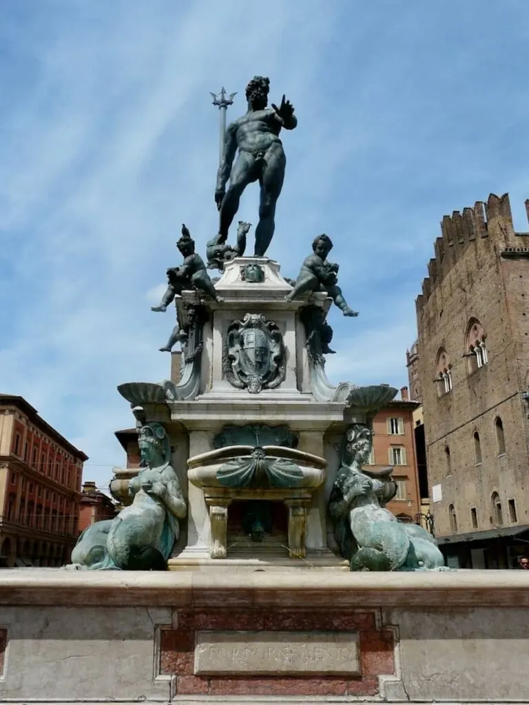 Seeing the iconic Founatin of Neptune is one of the best things to do in Bologna Italy 