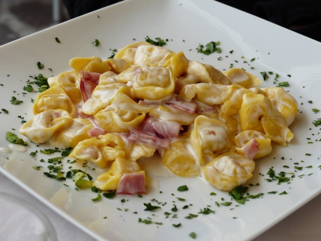 Trying the authentic tortellini is one of the best things to do in Bologna Italy 
