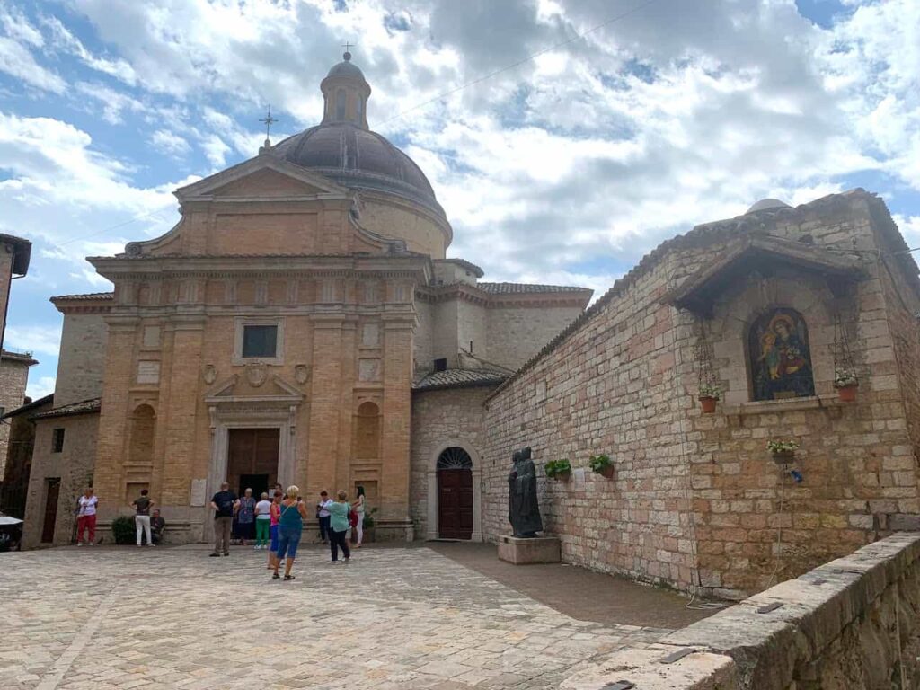 Chiesa Nuova is on every tourist map of Assisi Italy 