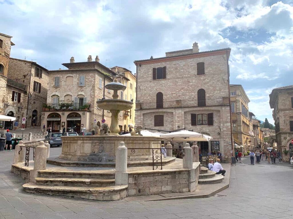 Piazza Comunale in Assisi Italy 