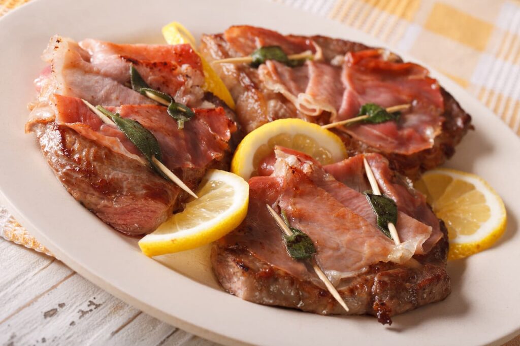 Saltimbocca alla Romana is a famous dish in Rome Italy 