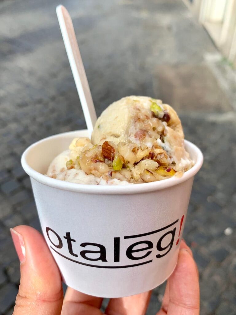 Gelato is a popular food in Rome