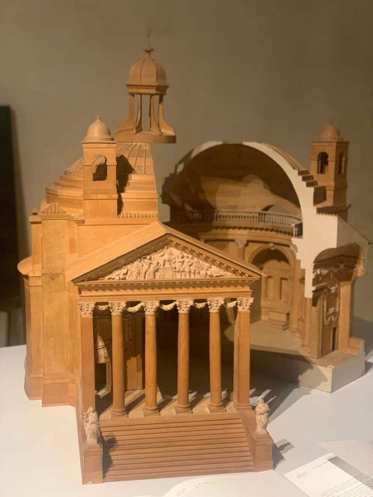 A scale model in Palladio Museum in Vicenza Italy